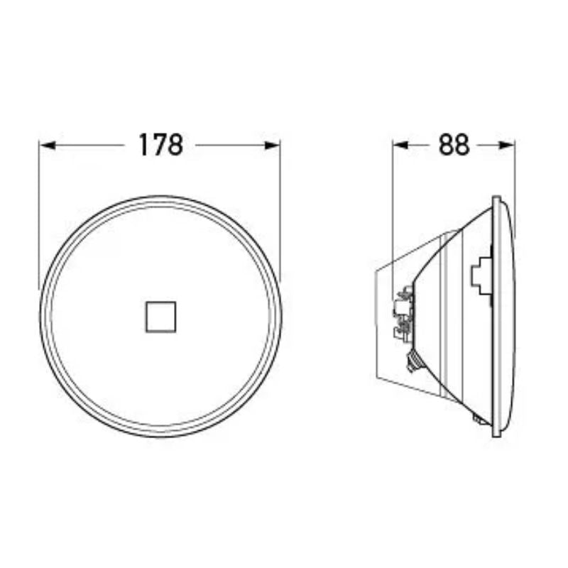 Hella H4 Halogen Headlamp High/Low Beam Insert - 1056HE