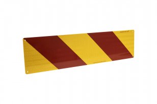 Fleetline Aluminium Chevron Rear Marker 600 x 150mm Class 400 - Pair