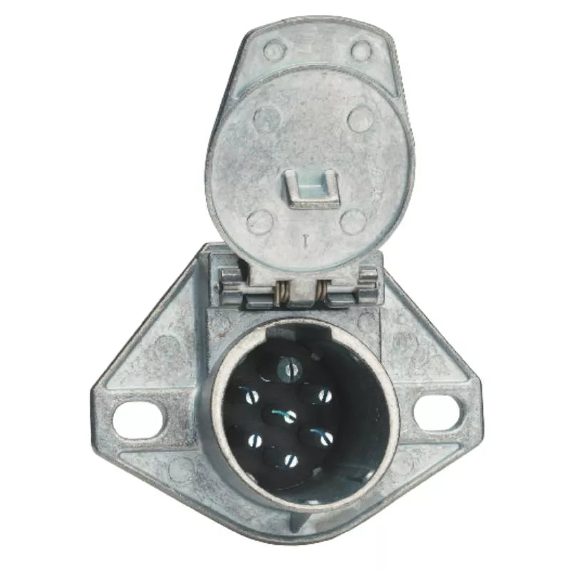Phillips Metal 7 Pin Heavy Duty Socket W/ Weather Guard Boot - 15-720S