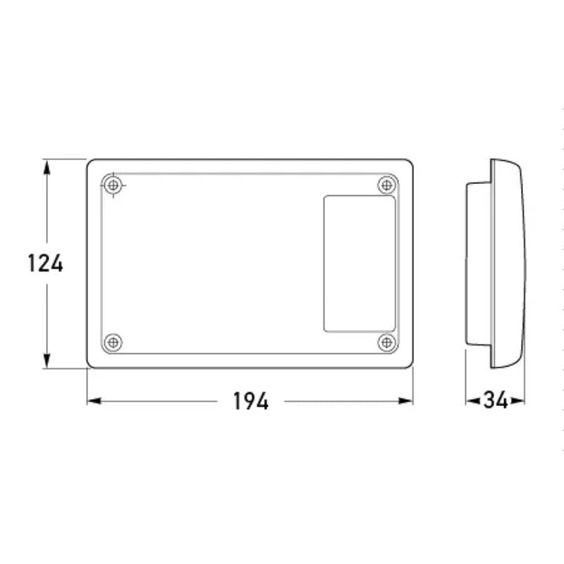 Hella Jumbo LED Rear Direction Indicator Module W/ Reflector- 2138BL