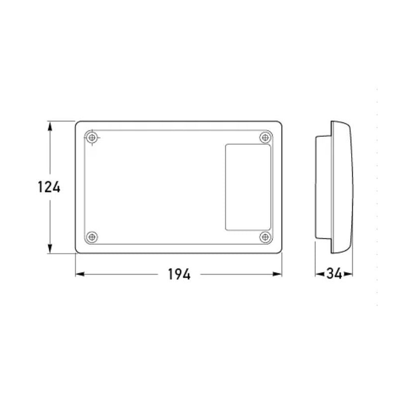 Hella Jumbo LED Stop/ Rear Position Lamp - 2317HE