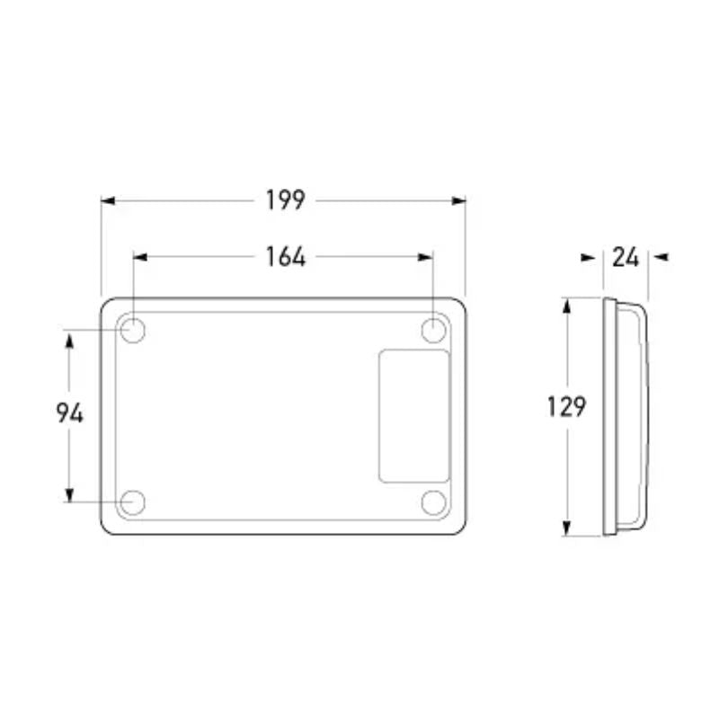 Hella Jumbo-S LED Stop/Rear Position Lamp - 2361HE