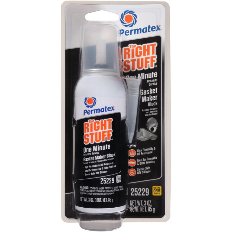 Permatex The Right Stuff Black 1 Minute Gasket Maker - Various Sizes