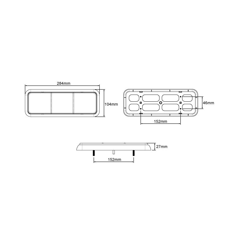 Lucidity GloTrac LED Rear Stop/Tail/Indicator & Reverse Lamp - 26057ARC-BV
