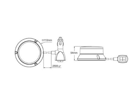 Lucidity Magnetic Base LED Micro Beacon - 93501MA
