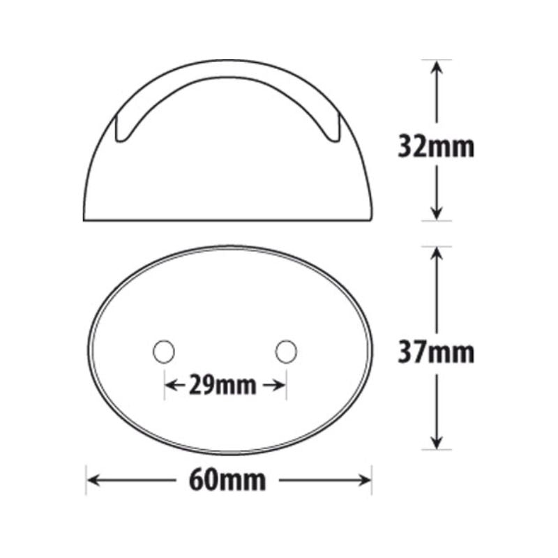 Roadvision Red/Amber Clearance Side Marker Lamp - BR3ARL