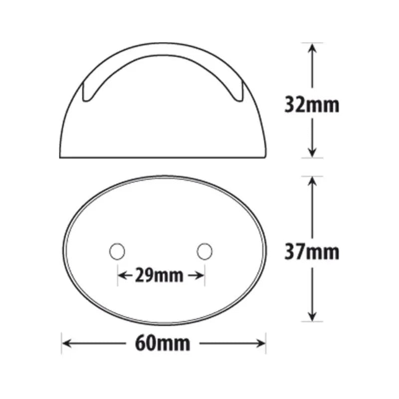Roadvision Amber LED Clearance Front Outline Cab Marker Lamp - BR3A