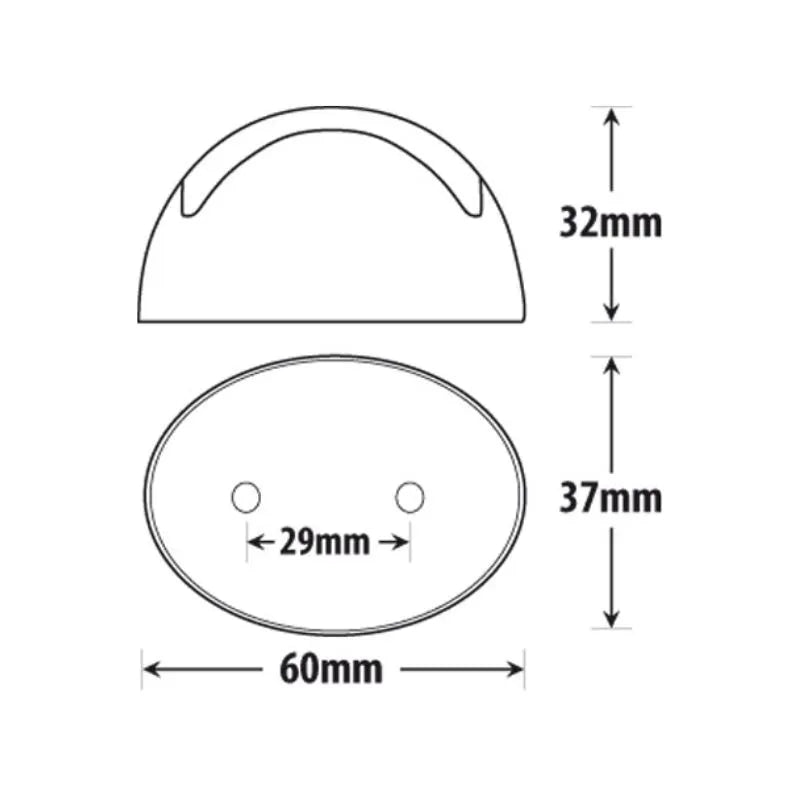 Roadvision Red LED End Outline Position Cab Marker Lamp - BR3R