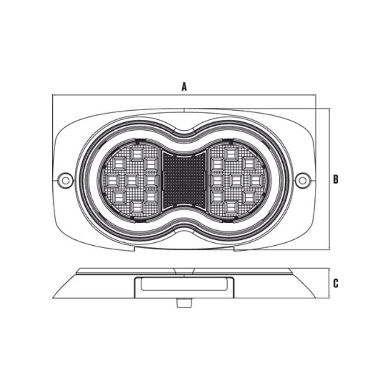 Roadvision BR800LR LED Stop/Tail and Indicator Lamps - Pair