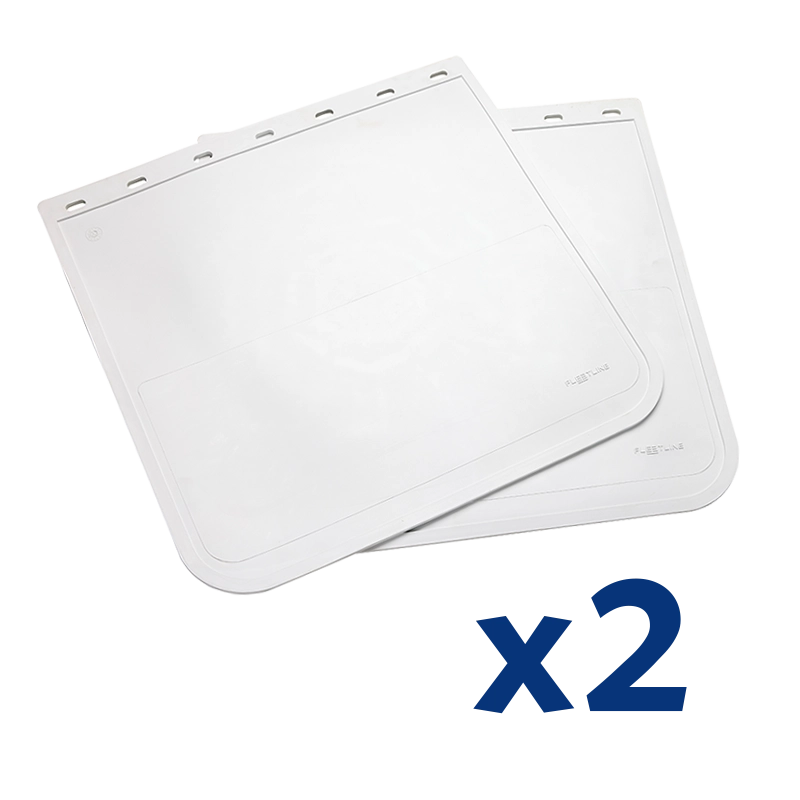 CVG 605 x 610 Mudflap Universal Plain White - 24X24