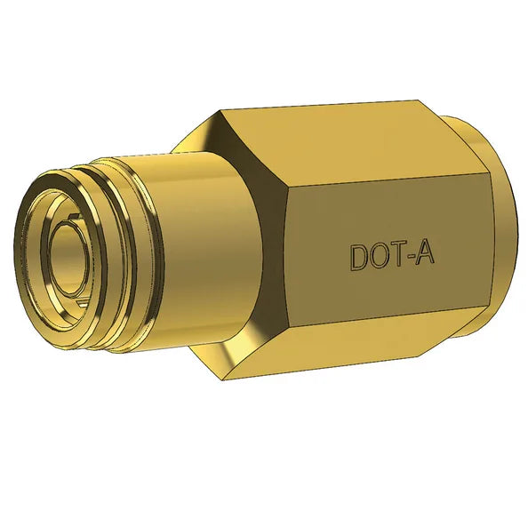 Brass Push to Connect Female Straight Fitting, Imperial Nylon Tube to NPT Female Thread