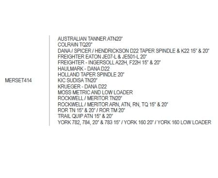 Meritor AllFit Taper Bearing SET414 HM218248/HM218210 - MERSET414
