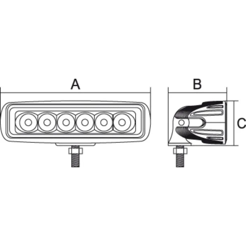Roadvision RWL118 Series 18W LED Work Lamp - RWL118F
