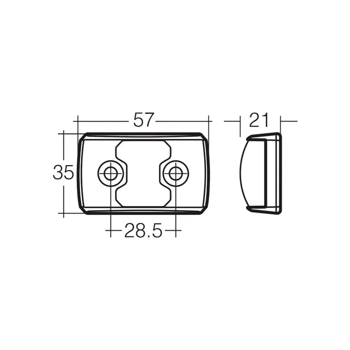 Narva LED Red/Amber Side Marker Lamp - 91402NA