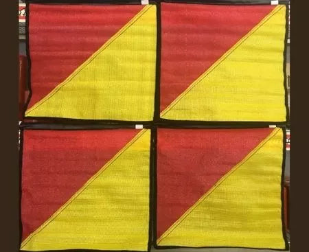 Pack of 4 Red & Yellow Oversize Load Flags - 130.0002