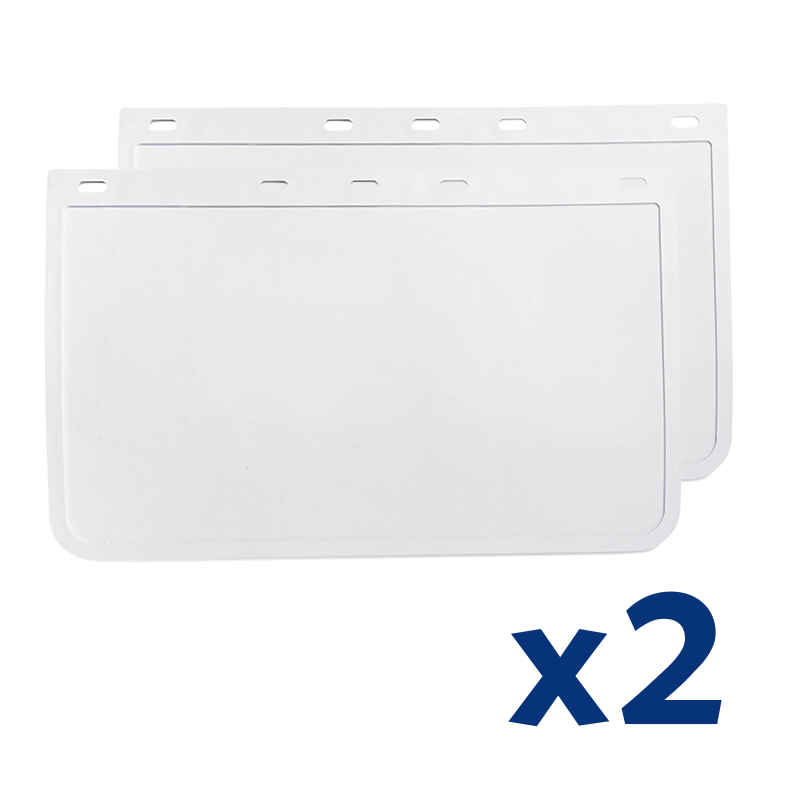 Fleetline 608 x 453 Mudflap Universal Plain White - 24X18