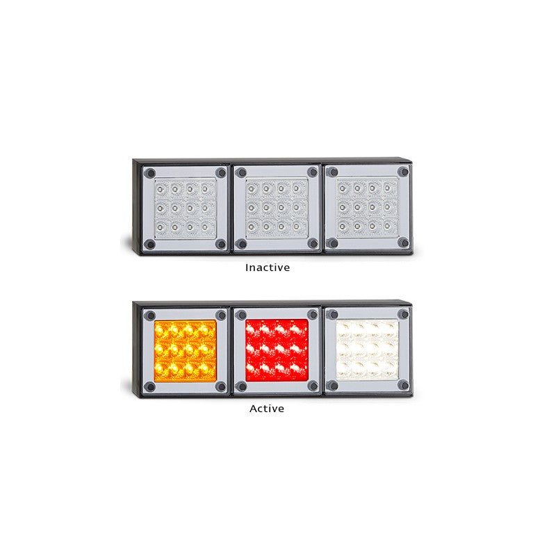 LED Autolamps 280TARWM Tinted Series Stop/Tail/Indicator/Reverse - Each