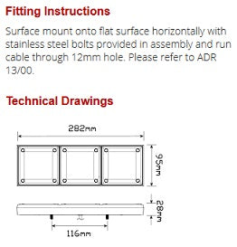 280ARWM dimensions