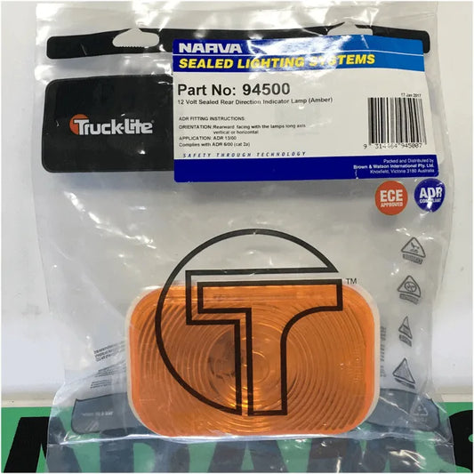 Genuine Narva 12 Volt Sealed Rear Indicator Lamp - 94500 - Each