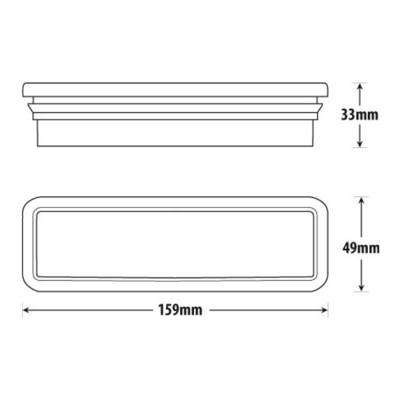 Roadvision BR150 Series LED Front Indicator Park Lamp - BR150AW