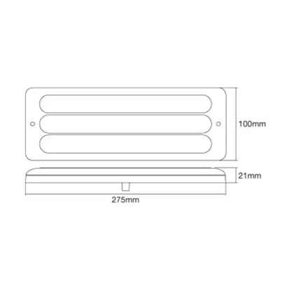 Roadvision BR275 Series Stop/Tail/ Indicator & Reverse Lamp - BR275ARW