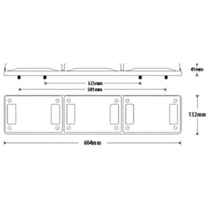 Roadvision BR601 Series Stop/Tail/Indicator/Reverse Lamp - BR601ARW