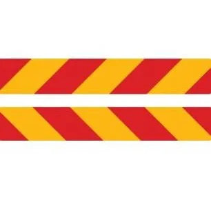 Fleetline Aluminium Rear Marker Signs 800 x 100mm- Pair