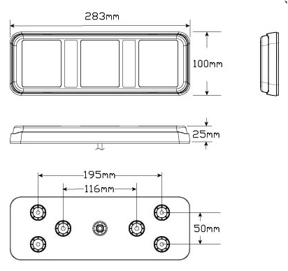 283ARWM dimensions