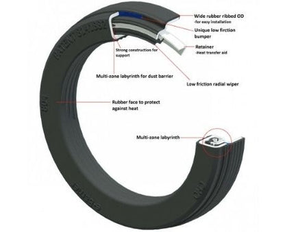 e-Barrier 709 Drive Axle Hub Seal