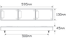 LED Autolamps J3BARWM Jumbo Stop/Tail, Indicator & Reverse Lamp