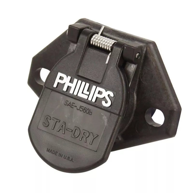 Phillips 7 Pin Heavy Duty Socket With Weather Guard Boot – Truckline